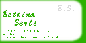 bettina serli business card